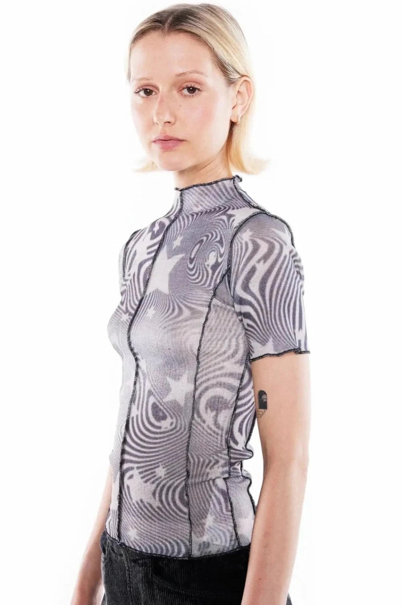 Shop Basic Pleasure Mode Basic Pleasure Mode Supernova Star Tee T-Shirt for women – premium loungewear and festival fashion at Spoiled Brat