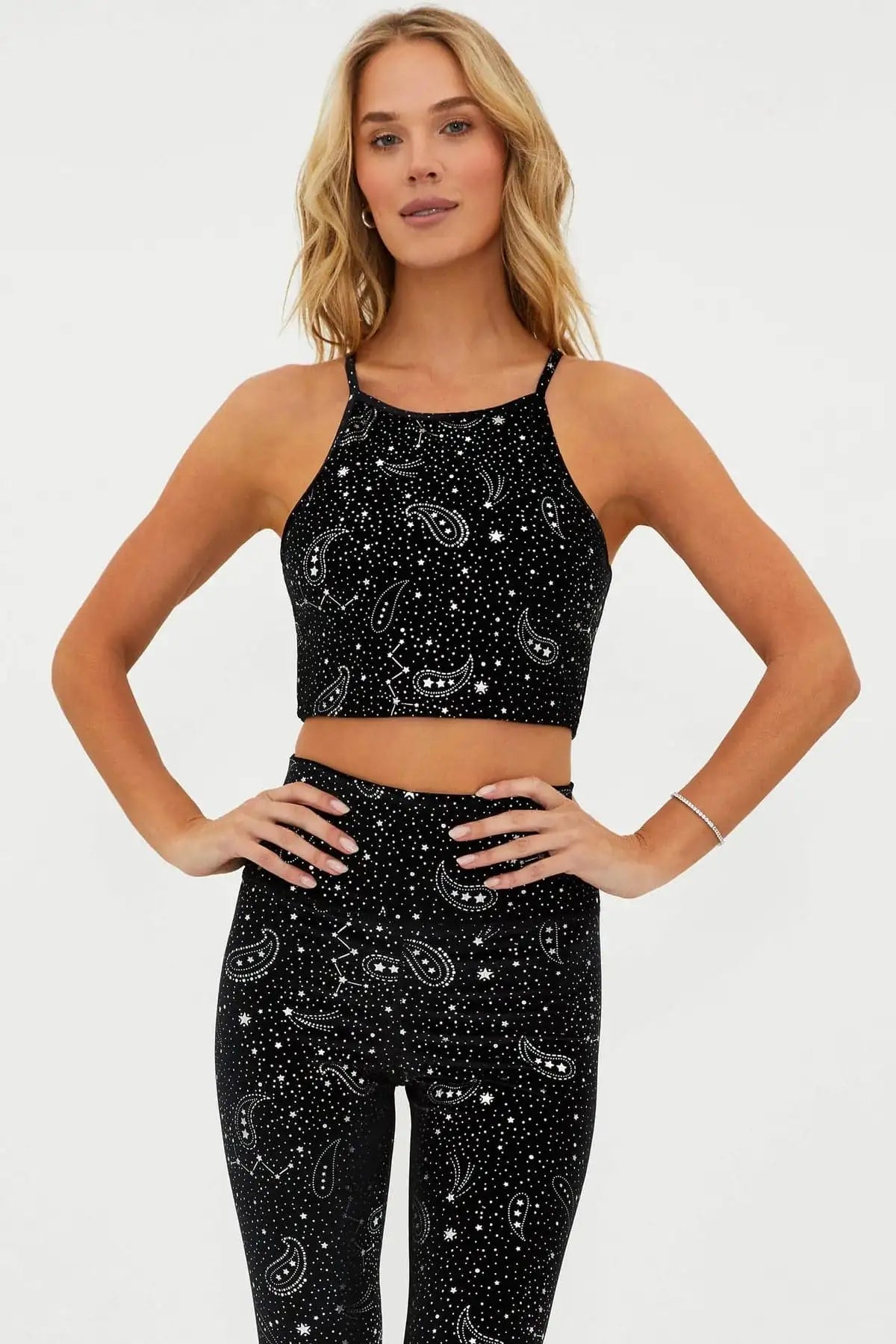Beach Riot Anna Shooting Stars Gym Bra Top as seen on Malin Andersson by Beach Riot – Crop Top – S | Spoiled Brat UK