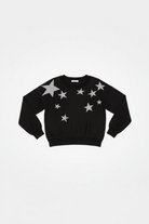 Shop Beach Riot Beach Riot Ava Silver Star Sweater as seen on Malin Andersson Sweater for women – premium loungewear and festival fashion at Spoiled Brat