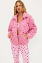Shop Beach Riot Beach Riot Bennie Fleece Jacket as seen on Chloe Meadows Jacket for women – premium loungewear and festival fashion at Spoiled Brat
