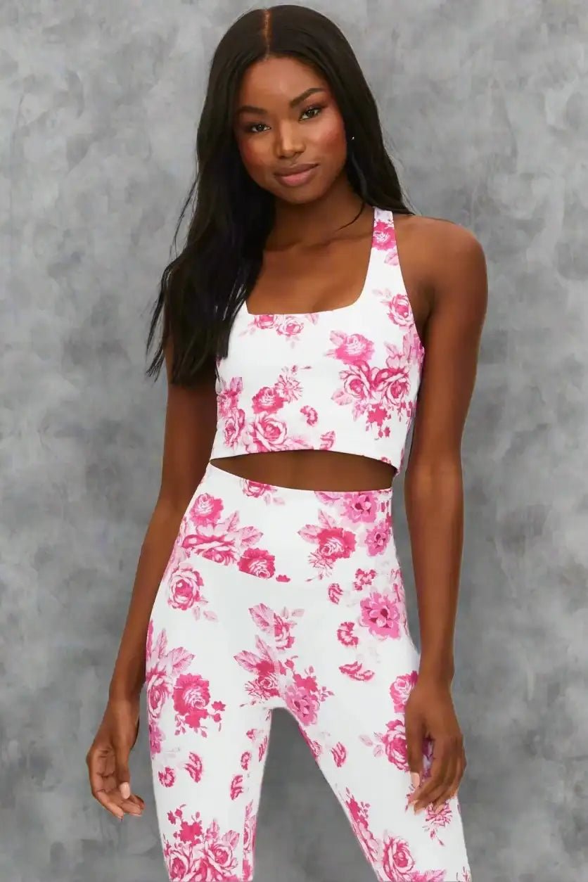 Beach Riot Katya Gym Desert Garden Crop Top as seen on Chloe Sims by Beach Riot – Crop Top – S | Spoiled Brat UK