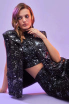 Shop Beach Riot Beach Riot Kris Convertible Shooting Stars Puffer Jacket Jacket for women – premium loungewear and festival fashion at Spoiled Brat