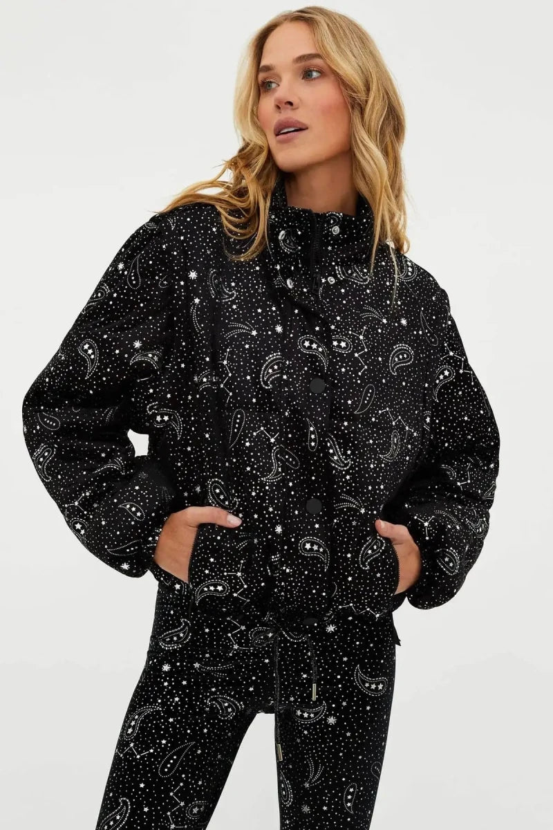 Shop Beach Riot Beach Riot Kris Convertible Shooting Stars Puffer Jacket Jacket for women – premium loungewear and festival fashion at Spoiled Brat