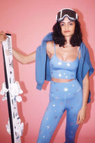 Shop Beach Riot Beach Riot Piper Winter Star Sport Leggings as seen on Malin Andersson Leggings for women – premium loungewear and festival fashion at Spoiled Brat