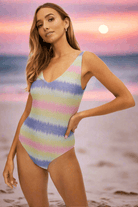 Shop Beach Riot Beach Riot Reese One Piece Cotton Candy Ombre Shine Swimsuit Swimsuit for women – premium loungewear and festival fashion at Spoiled Brat