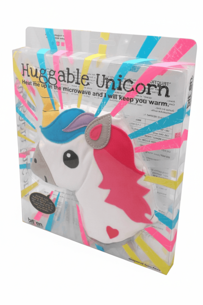 Shop Bitten Bitten Design Huggable Unicorn Head Hot Water Bottle for women – premium loungewear and festival fashion at Spoiled Brat