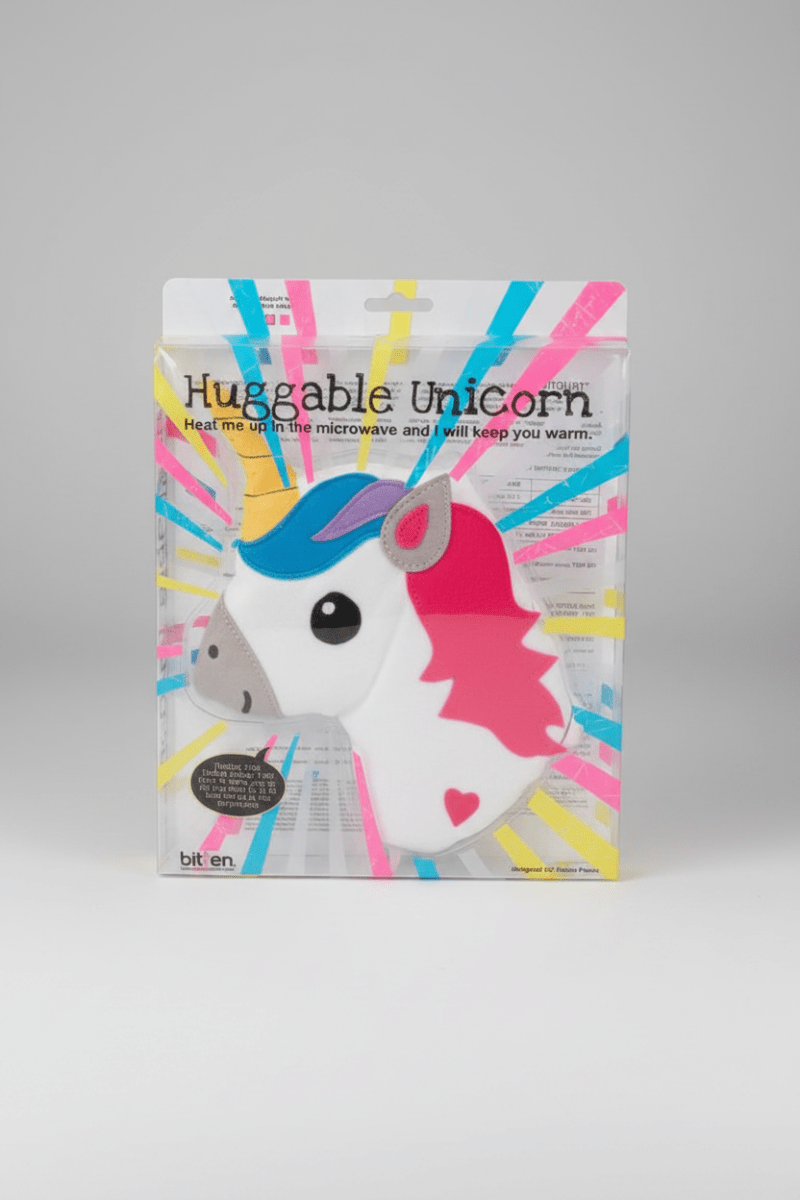 Shop Bitten Bitten Design Huggable Unicorn Head Hot Water Bottle for women – premium loungewear and festival fashion at Spoiled Brat