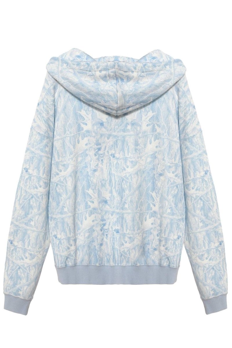 Shop Boys Lie Boys Lie Blue Manhunt Racer Hoodie as seen on Olivia Attwood Hooded Sweatshirt for women – premium loungewear and festival fashion at Spoiled Brat
