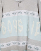 Shop Boys Lie Boys Lie Blue Private School Rider Crewneck Sweater for women – premium loungewear and festival fashion at Spoiled Brat