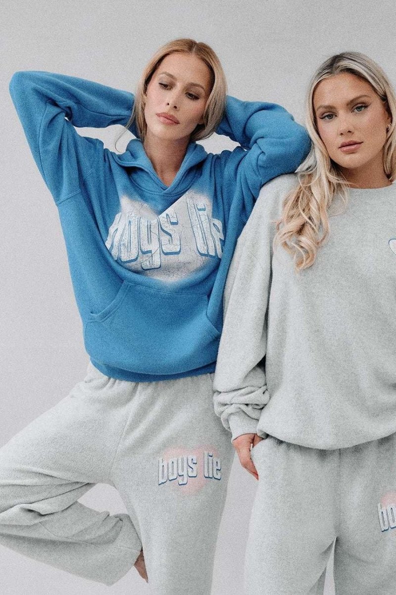 Shop Boys Lie Boys Lie Charmer Racer Hoodie as seen on Chloe Sims Hooded Sweatshirt for women – premium loungewear and festival fashion at Spoiled Brat