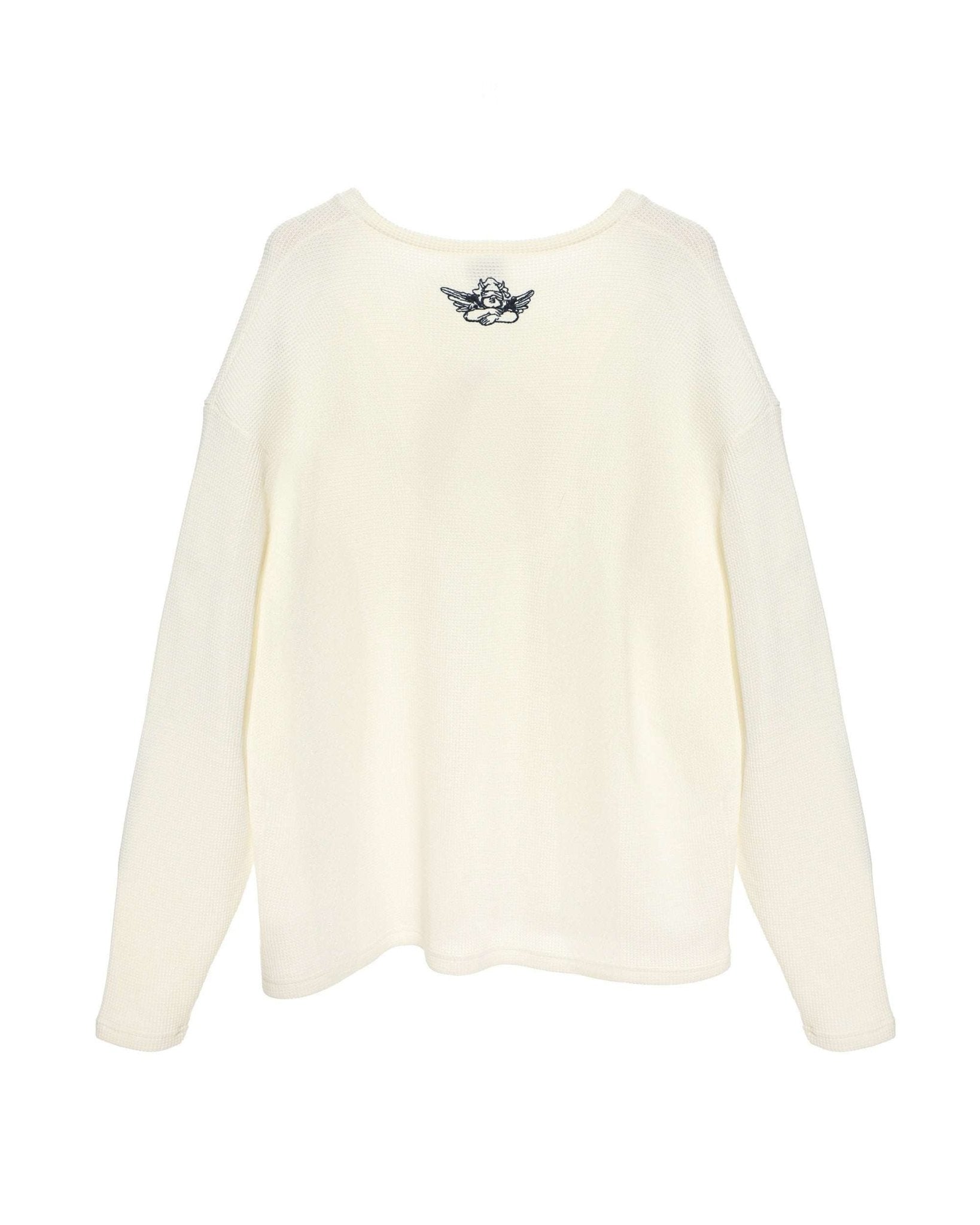 Boys Lie Heavenly Room Service PJ BF Thermal Long Sleeve Tee by Boys Lie – Hooded Sweatshirt – White | Spoiled Brat UK