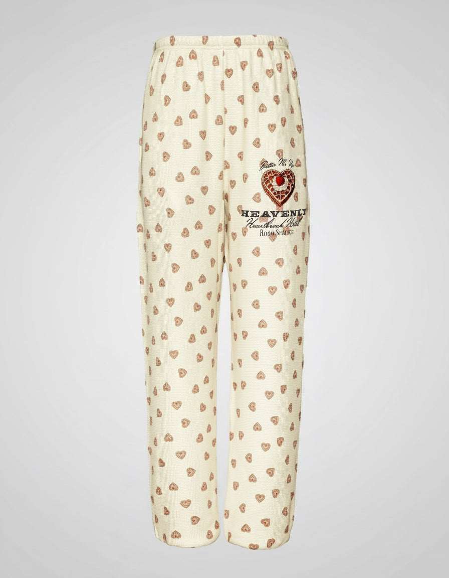 Boys Lie Heavenly Room Service PJ Printed Kimmy Pants by Boys Lie – Jogger Bottoms – White | Spoiled Brat UK