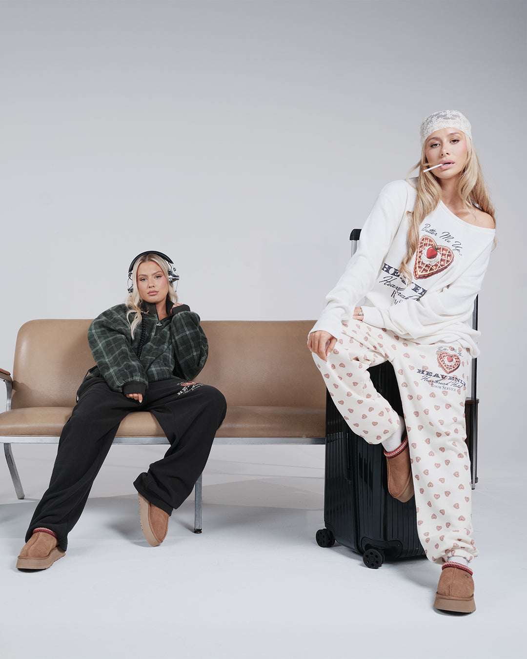 Boys Lie Heavenly Room Service PJ Printed Kimmy Pants by Boys Lie – Jogger Bottoms – White | Spoiled Brat UK