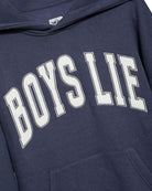 Shop Boys Lie Boys Lie In Too Deep Racer Hoodie as seen on Olivia Attwood Hooded Sweatshirt for women – premium loungewear and festival fashion at Spoiled Brat