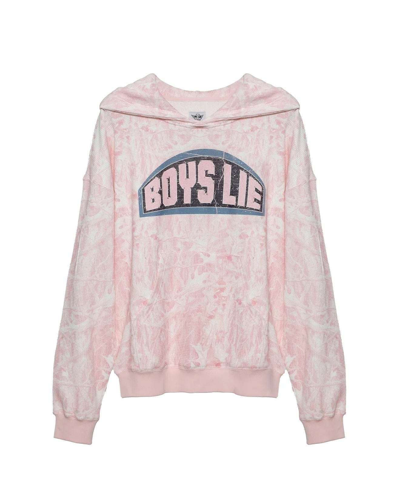 Shop Boys Lie Boys Lie Let Love Guide My Way Rhinestone Racer Hoodie as seen on Olivia Attwood Hooded Sweatshirt for women – premium loungewear and festival fashion at Spoiled Brat