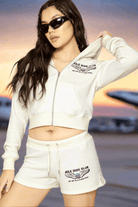 Shop Boys Lie Boys Lie Spread Your Wings Thermal Zip Up Hoodie Hooded Sweatshirt for women – premium loungewear and festival fashion at Spoiled Brat