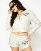 Shop Boys Lie Boys Lie Spread Your Wings Thermal Zip Up Hoodie Hooded Sweatshirt for women – premium loungewear and festival fashion at Spoiled Brat