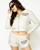 Boys Lie Spread Your Wings Thermal Zip Up Hoodie Hooded Sweatshirt by Boys Lie as seen on celebrities