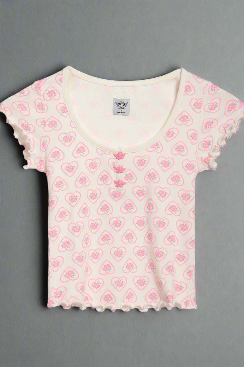 Shop Boys Lie Boys Lie Sweet Sadie Pajama Top Pyjamas for women – premium loungewear and festival fashion at Spoiled Brat