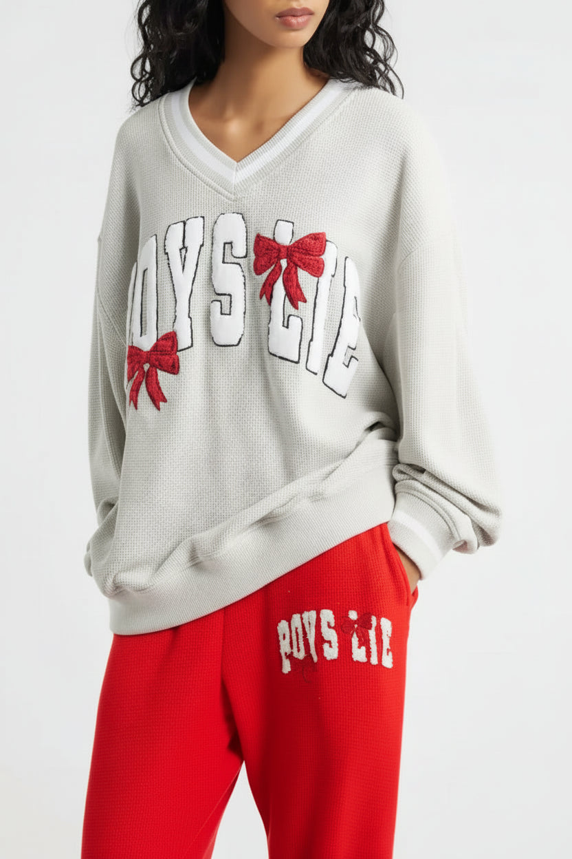 Shop Boys Lie Boys Lie Wrap Me In a Bow Harley Sweater Sweater for women – premium loungewear and festival fashion at Spoiled Brat
