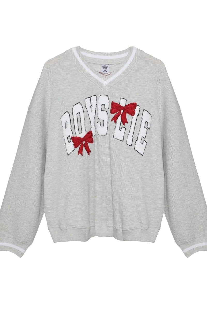 Shop Boys Lie Boys Lie Wrap Me In a Bow Hayley Sweater Sweater for women – premium loungewear and festival fashion at Spoiled Brat