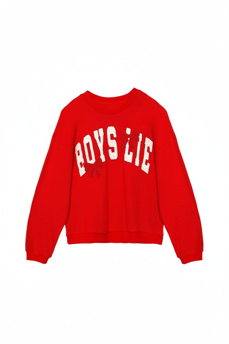 Shop Boys Lie Boys Lie Wrap Me In a Bow Kara Sweater Sweater for women – premium loungewear and festival fashion at Spoiled Brat