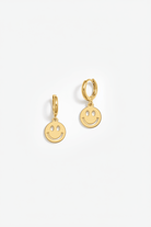 Shop Bracha Bracha Smiley Huggies Gold Hoop Earrings Earrings for women – premium loungewear and festival fashion at Spoiled Brat
