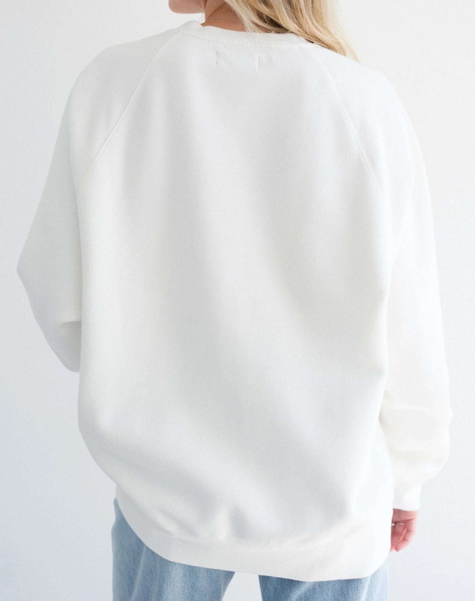 Brunette The Label "Blonde" Varsity Hair Colour Not Your Boyfriend's Crew Sweater by Brunette The Label – Sweater – Pink | Spoiled Brat UK