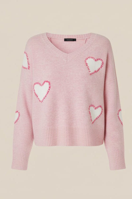 CHRLDR Sweetheart V Neck Perfect Sweater - Spoiled Brat