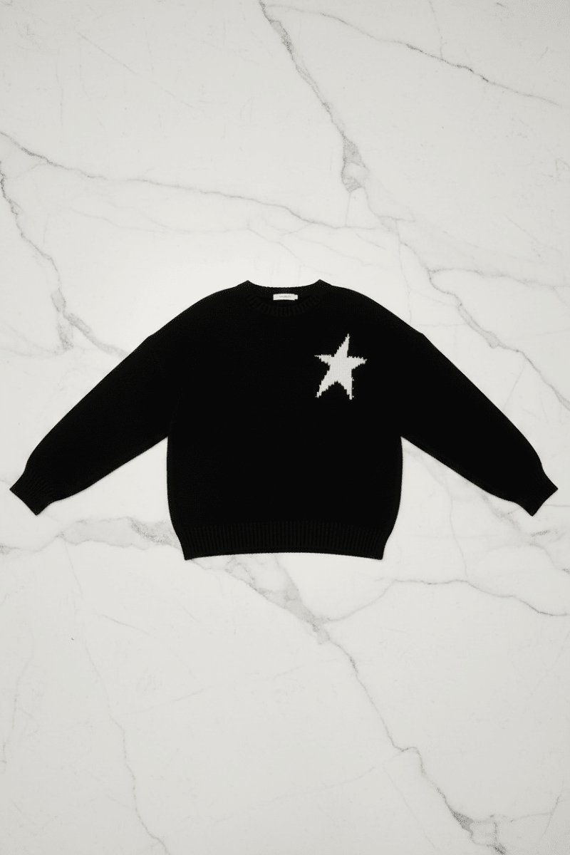 Shop CHRLDR CHRLDR Sylvie Star Patch Perfect Sweater Jumper for women – premium loungewear and festival fashion at Spoiled Brat