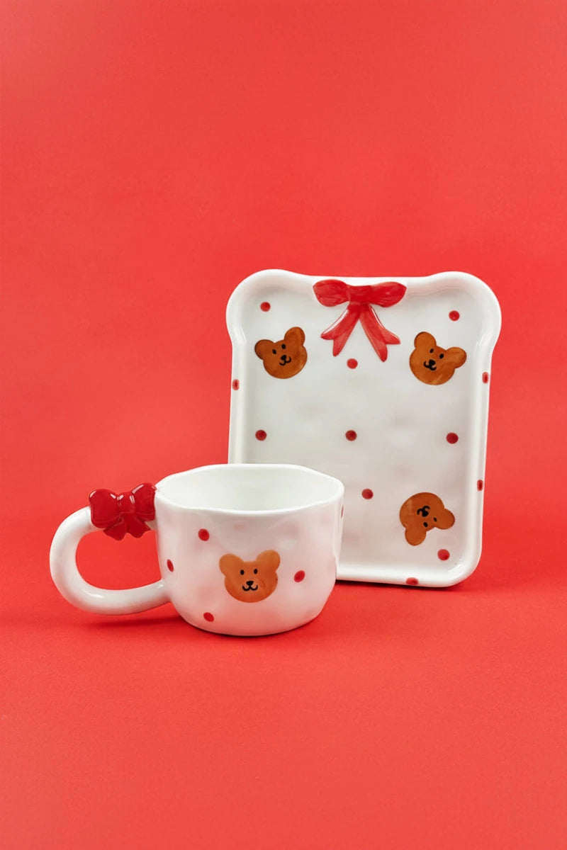 Shop Coconut Lane Coconut Lane Berry Cute Mug & Toast Plate Set Mug for women – premium loungewear and festival fashion at Spoiled Brat