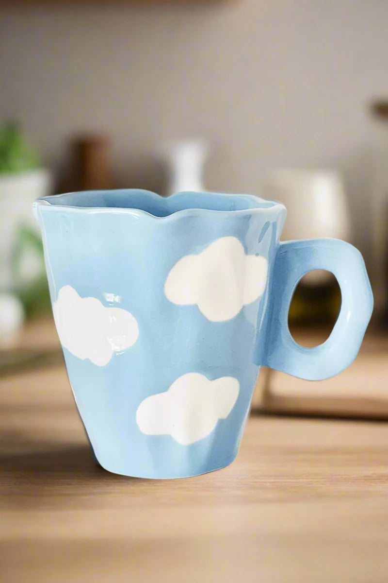 Shop Coconut Lane Coconut Lane Clouds Coffee Mug Mug for women – premium loungewear and festival fashion at Spoiled Brat