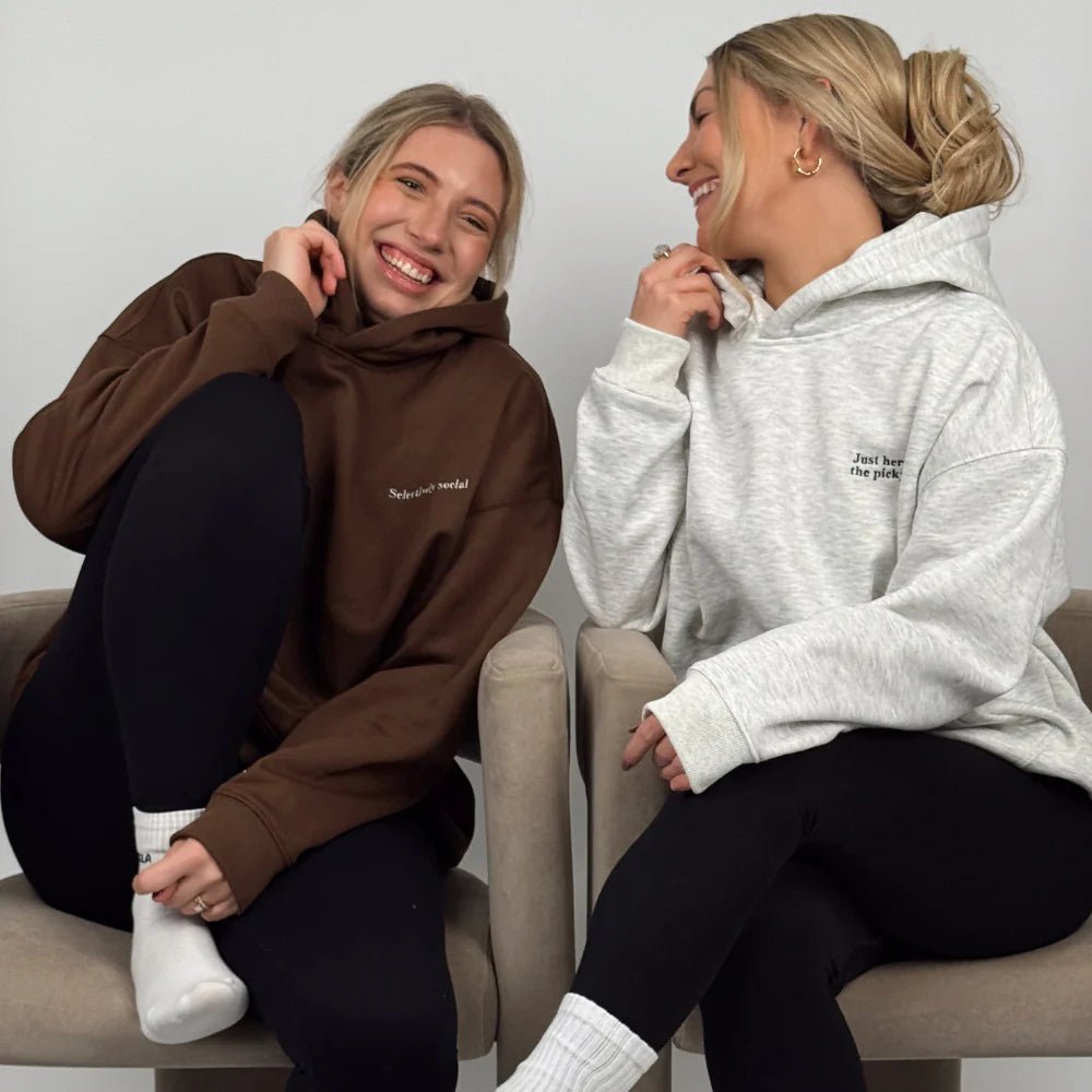 Coconut Lane Feelings "Selectively Social" Hoodie by Coconut Lane – Hoodie – S | Spoiled Brat UK