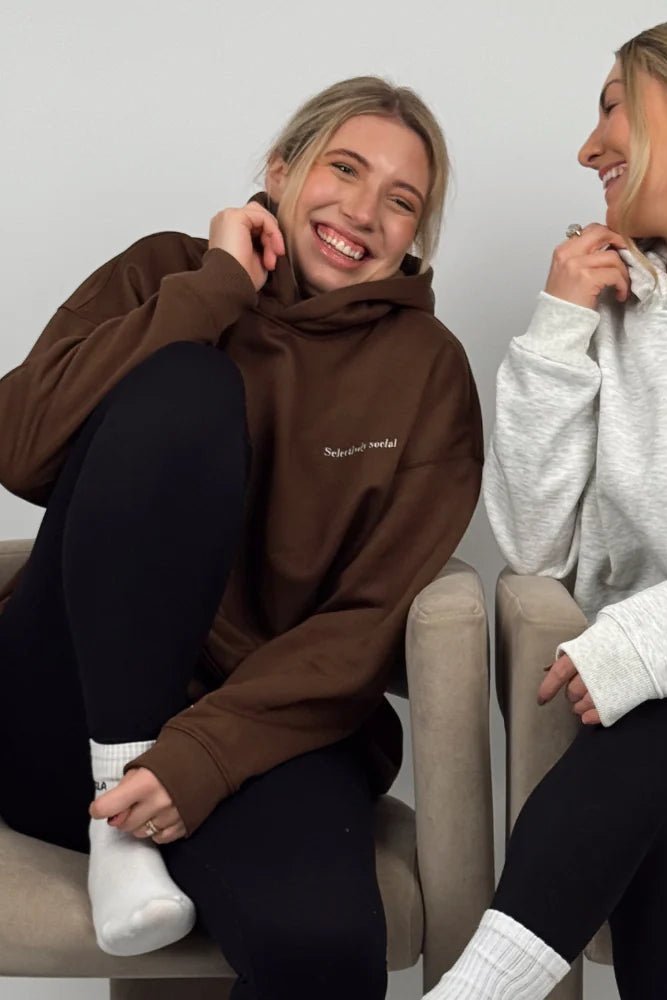 Shop Coconut Lane Coconut Lane Feelings "Selectively Social" Hoodie Hoodie for women – premium loungewear and festival fashion at Spoiled Brat