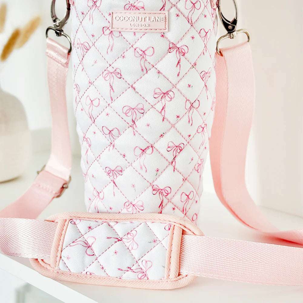 Coconut Lane Quilted Dainty Bows Tumbler Carry Case - Spoiled Brat