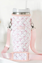 Shop Coconut Lane Coconut Lane Quilted Dainty Bows Tumbler Carry Case Water Bottle for women – premium loungewear and festival fashion at Spoiled Brat
