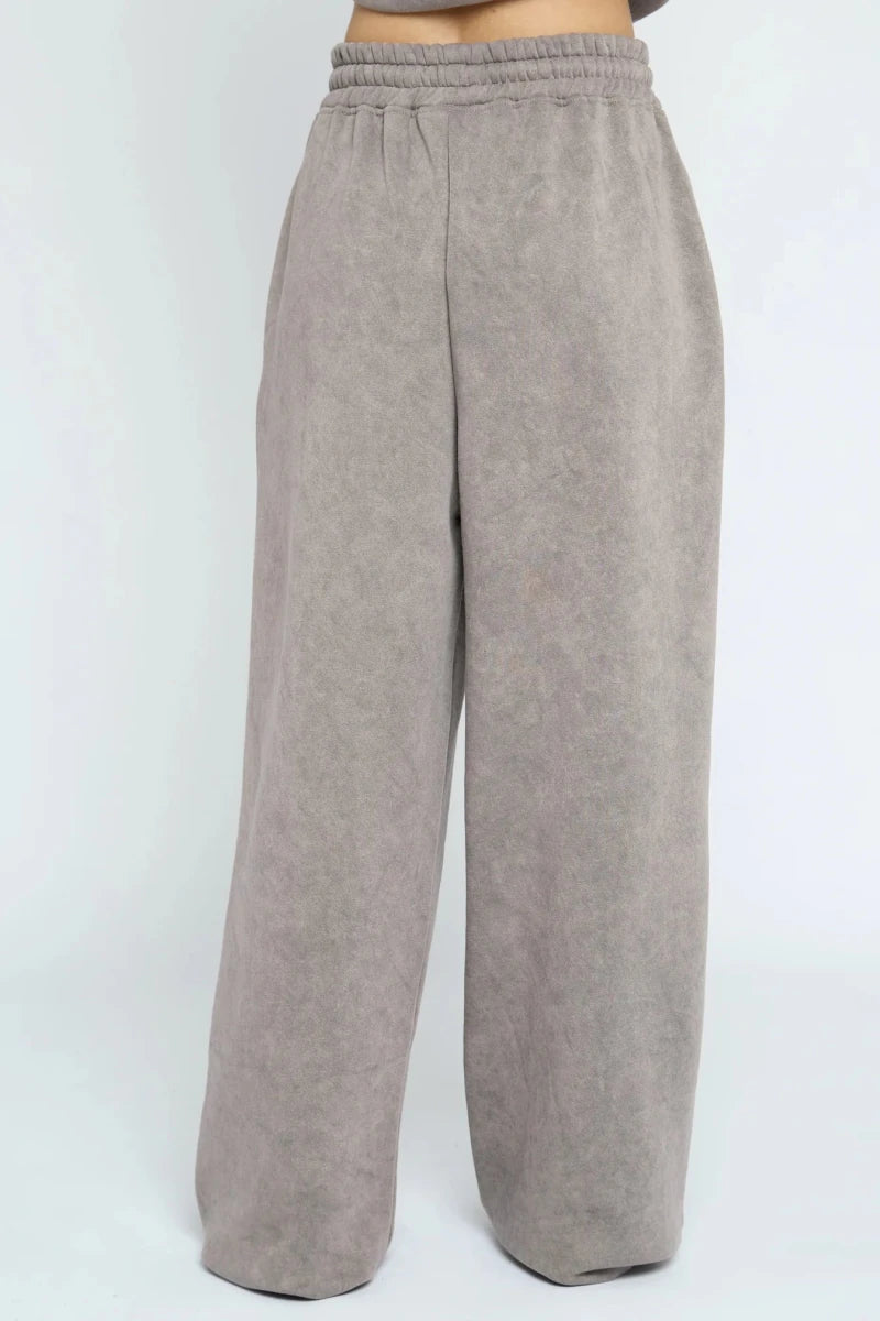 Shop Daisy Street Daisy Street Button Heart Grey Jogger Jogger Bottoms for women – premium loungewear and festival fashion at Spoiled Brat