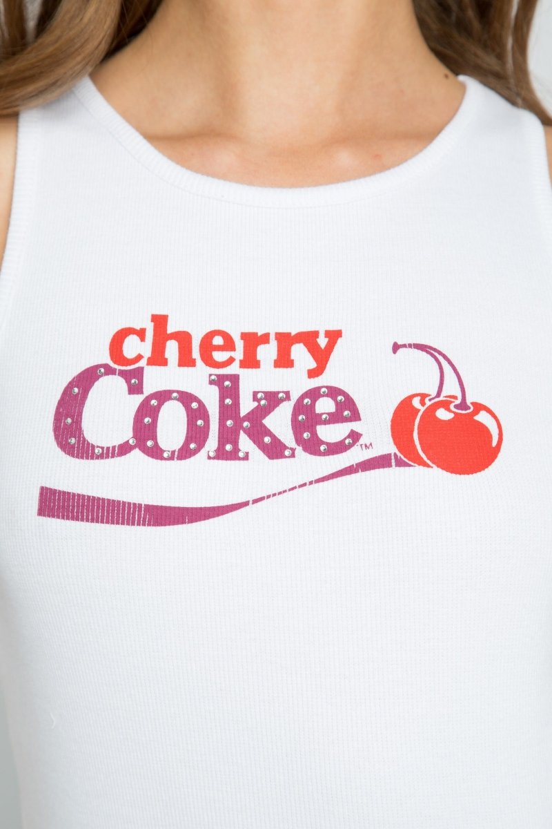 Shop Daisy Street Daisy Street Cherry Coke Graphic Tank Top Tank Top for women – premium loungewear and festival fashion at Spoiled Brat