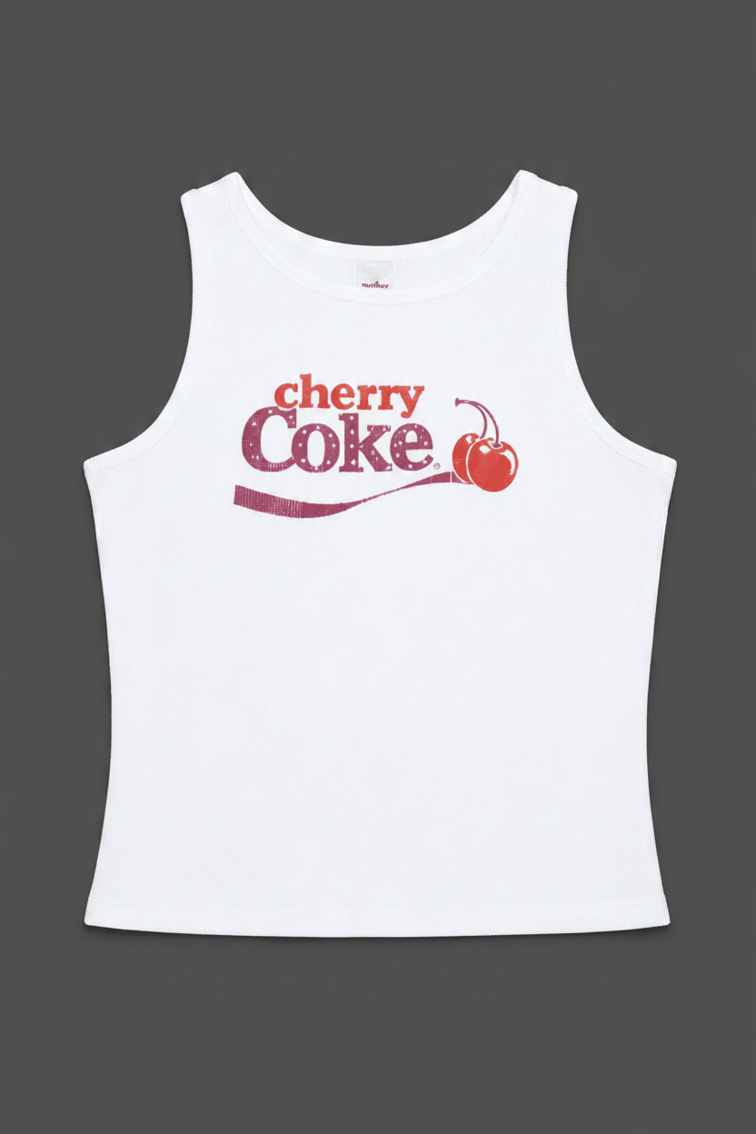 Shop Daisy Street Daisy Street Cherry Coke Graphic Tank Top Tank Top for women – premium loungewear and festival fashion at Spoiled Brat
