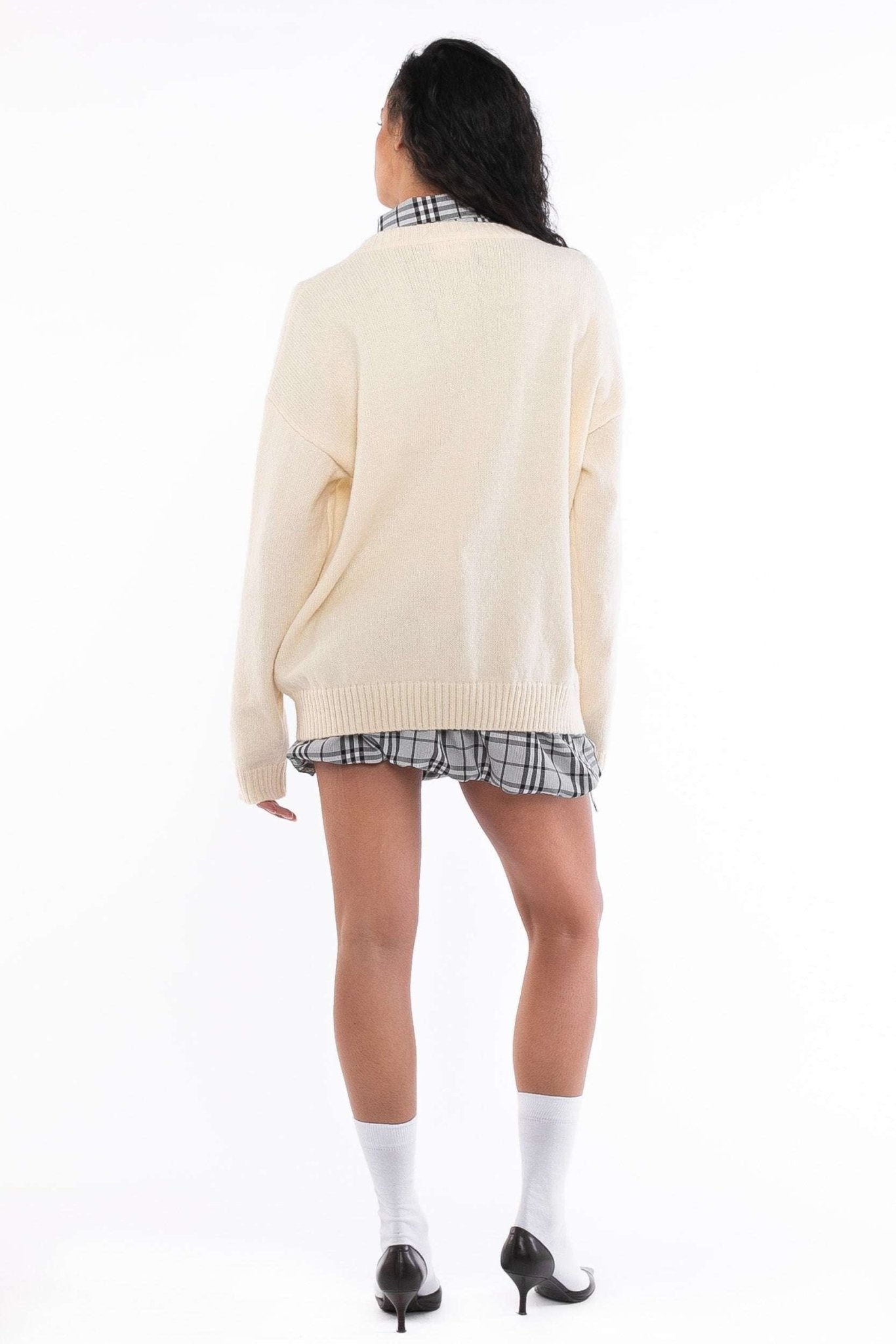 Daisy Street Cute Teddy Bear Intarsia Knit Jumper - Spoiled Brat