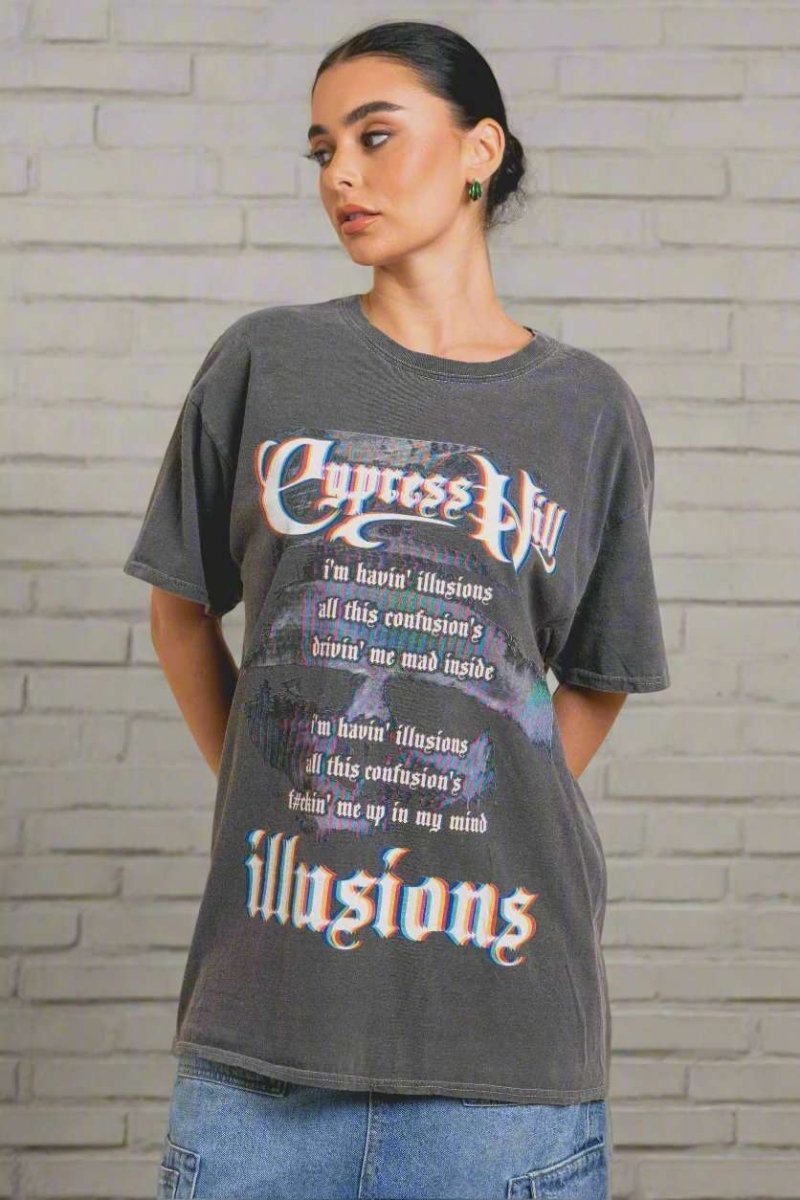 Shop Daisy Street Daisy Street Cypress Hill Washed Tyler Tee T-Shirts for women – premium loungewear and festival fashion at Spoiled Brat
