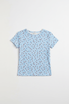 Shop Daisy Street Daisy Street Ditsy Ribbed Jersey Lace Trimmed Baby Tee Pyjamas for women – premium loungewear and festival fashion at Spoiled Brat