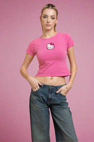 Shop Daisy Street Daisy Street Hello Kitty Baby Tee T-Shirts for women – premium loungewear and festival fashion at Spoiled Brat