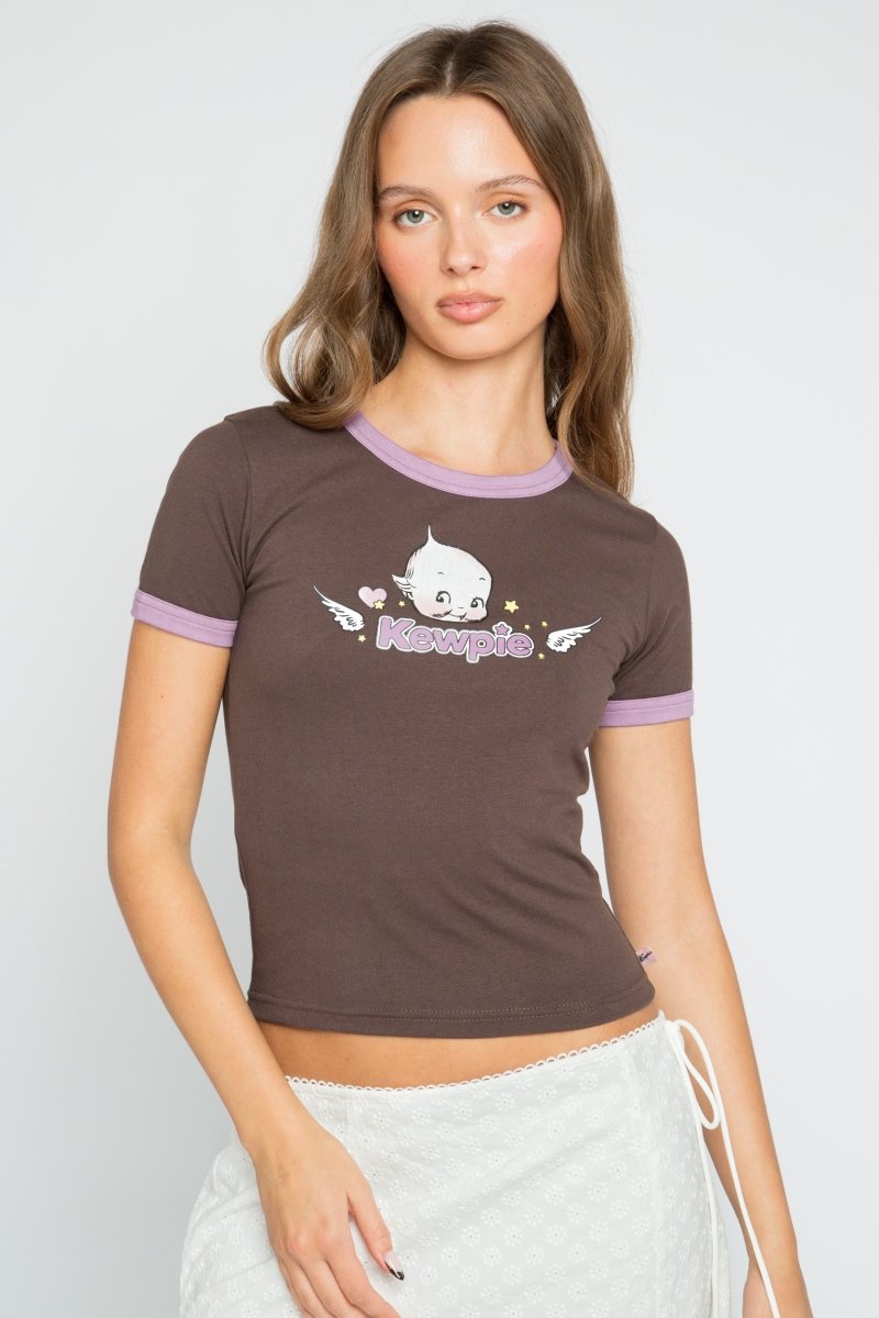 Shop Daisy Street Daisy Street Kewpie Angel Graphic Baby Tee T-Shirt for women – premium loungewear and festival fashion at Spoiled Brat