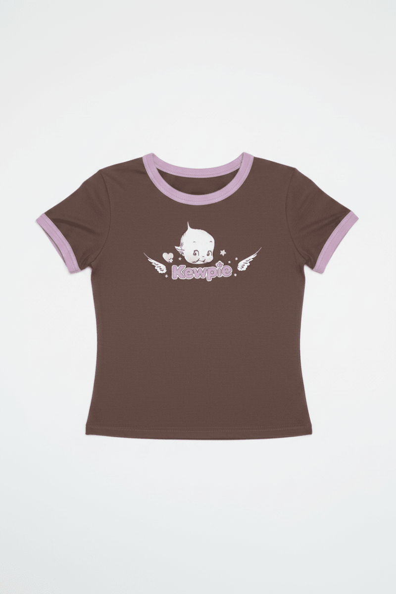 Shop Daisy Street Daisy Street Kewpie Angel Graphic Baby Tee T-Shirt for women – premium loungewear and festival fashion at Spoiled Brat