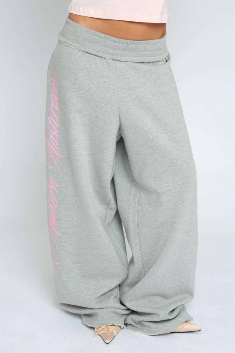 Shop Daisy Street Daisy Street Masterpiece Grey Jogger Pants Jogger Bottoms for women – premium loungewear and festival fashion at Spoiled Brat