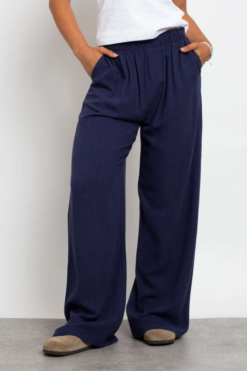 Shop Daisy Street Daisy Street Mid Rise Wide Leg Joggers Jogger Bottoms for women – premium loungewear and festival fashion at Spoiled Brat