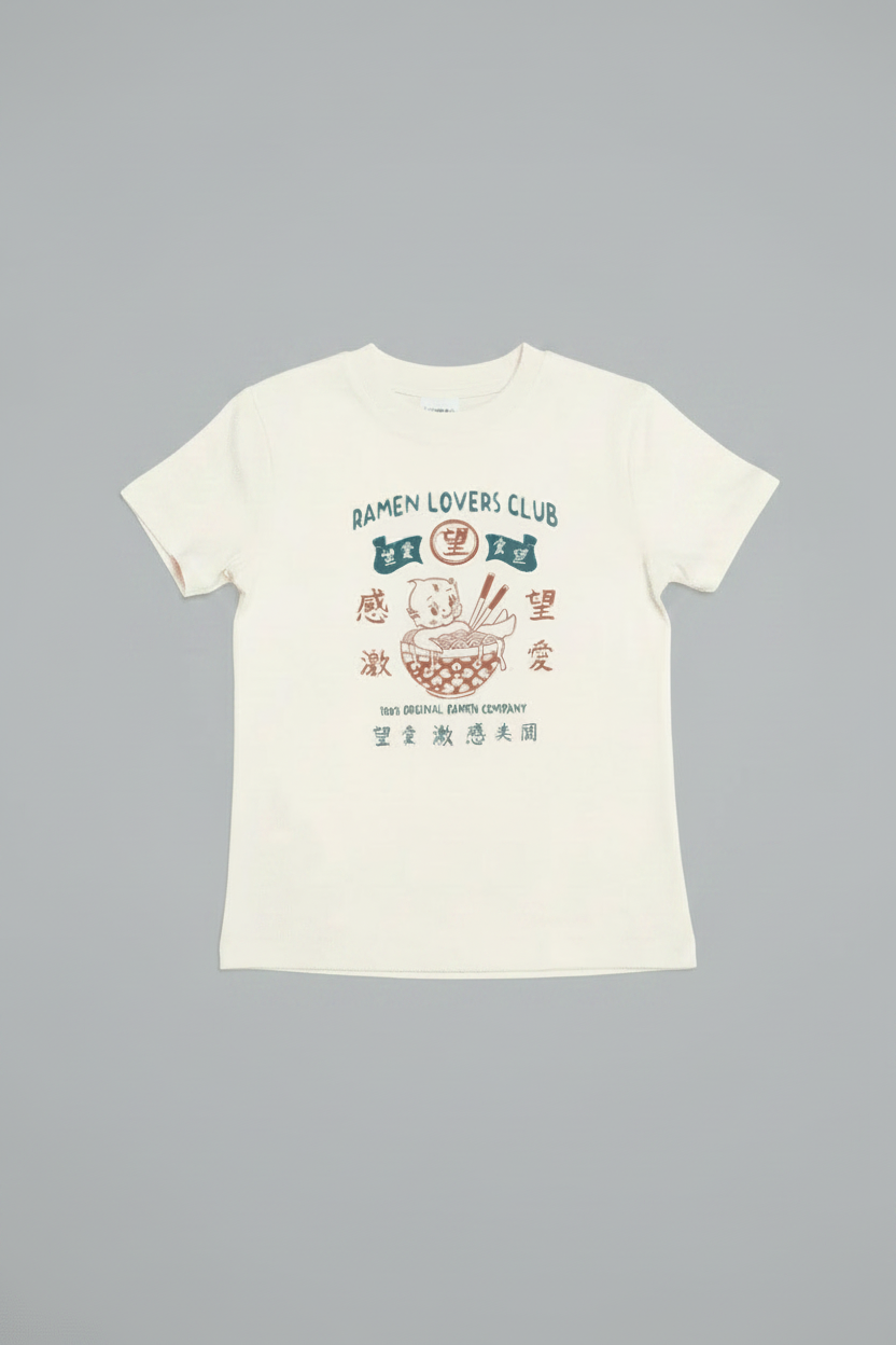 Shop Daisy Street Daisy Street Ramen Club Baby Tee T-Shirt for women – premium loungewear and festival fashion at Spoiled Brat