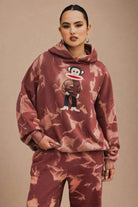 Shop Daisy Street Paul Frank x Daisy Street Spray Effect Julius Hoodie Hoodie for women – premium loungewear and festival fashion at Spoiled Brat