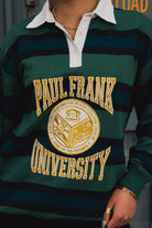 Shop Daisy Street Paul Frank x Daisy Street Varsity Rugby Top Sweater for women – premium loungewear and festival fashion at Spoiled Brat